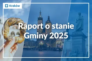 Raport o stanie Gminy 2025 z widokiem na Kraków i lokalne atrakcje.