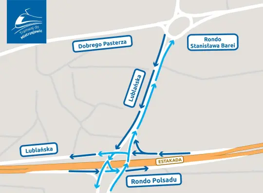 Tramwaj do Mistrzejowic: w sobotę otwarcie drugiej jezdni ul. Lublańskiej