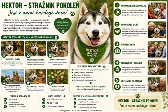 NA zdjęciu opisana jest historia Hektora, strażnika pokoleń
