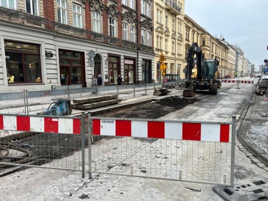 Remont ul. Starowiślnej odpowiedzią na pogarszający się stan torowiska
