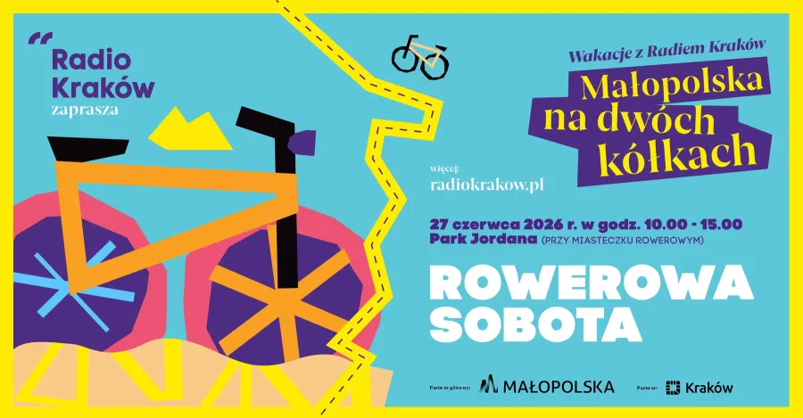 Rowerowa sobota w Parku Jordana, wydarzenie organizowane przez Radio Kraków.