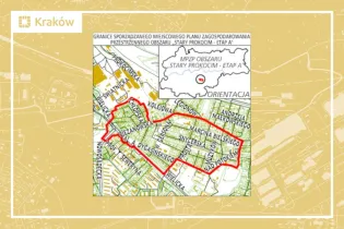 Granice miejscowego planu zagospodarowania przestrzennego obszaru „Stary Prokocim – etap A”