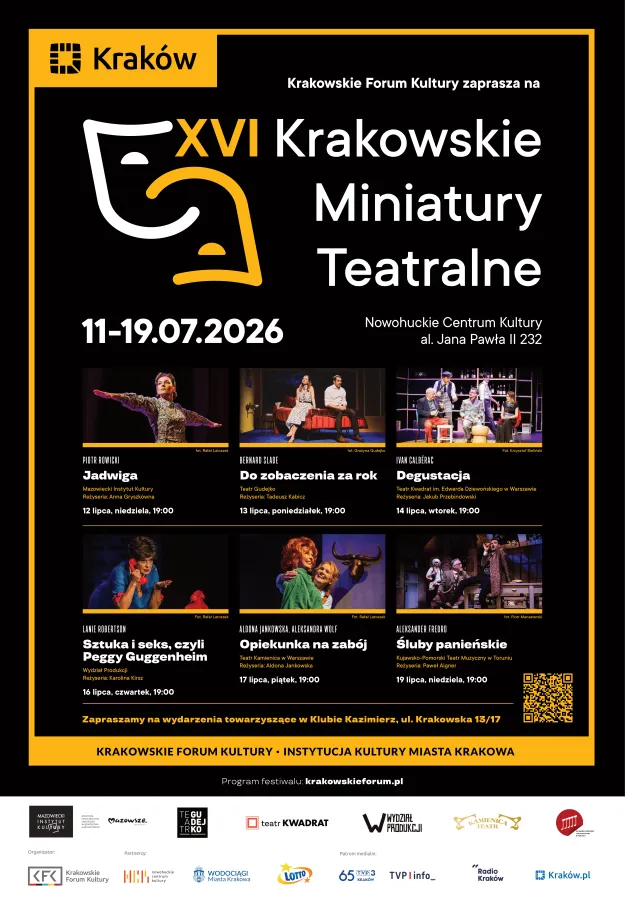 Krakowskie Miniatury Teatralne 2026 plakat