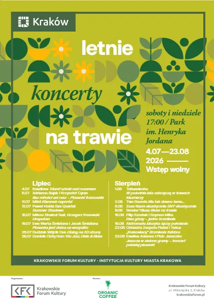 Letnie koncerty na trawie plakat