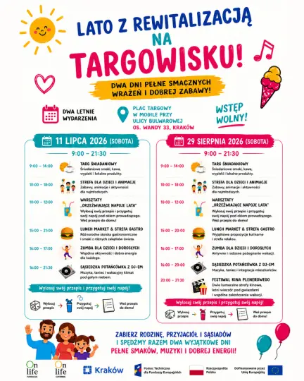 Letnie wydarzenia na miejskim targowisku przy ul. Bulwarowej