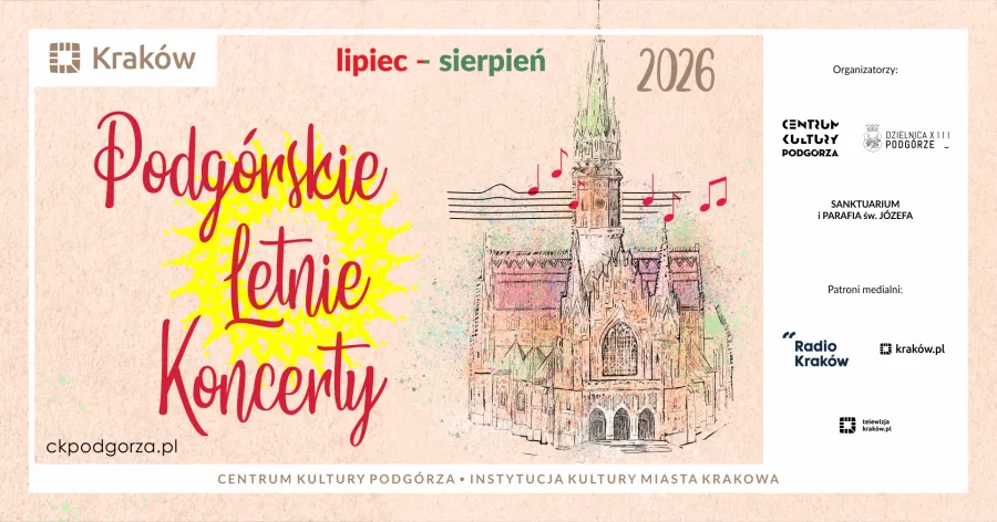 Podgórskie Letnie Koncerty 2026, lipiec-sierpień, Kraków, Centrum Kultury Podgórza.