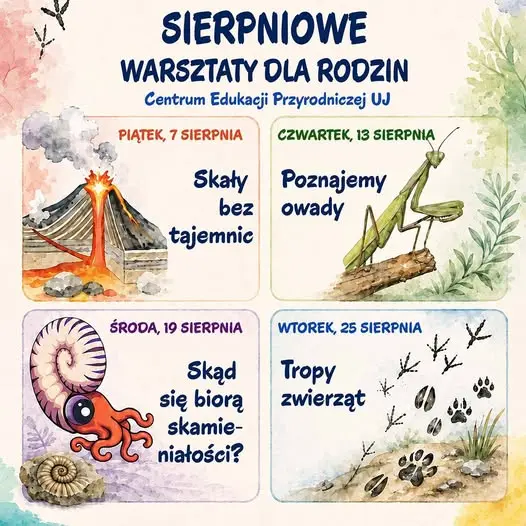 Sierpniowe Warsztaty dla Rodzin w Centrum Edukacji Przyrodniczej UJ