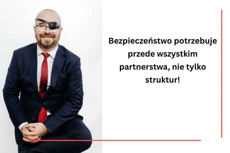 Na zdjęciu widnieje sylwetka Pełnomocnika Artura Buszka