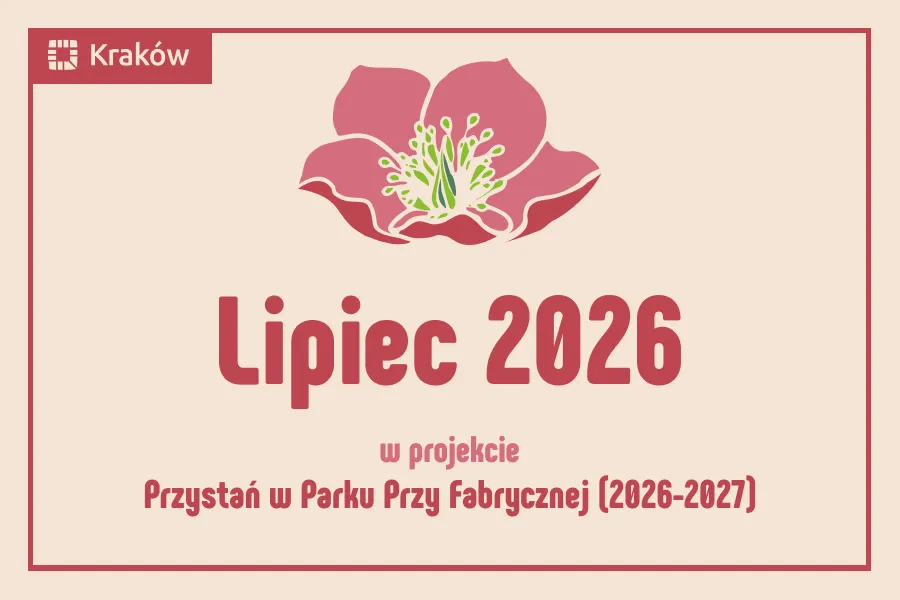 grafika z kwiatem będący symbolom parku