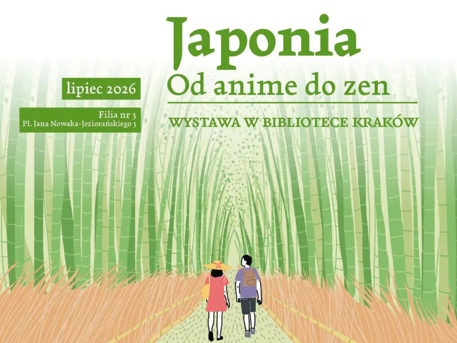 Japonia, wystawa w bibliotece Kraków, lipiec 2026, tematyka anime i zen.