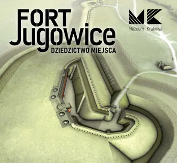 Fort Jugowice, plan obiektu z opisem dziedzictwa miejsca.