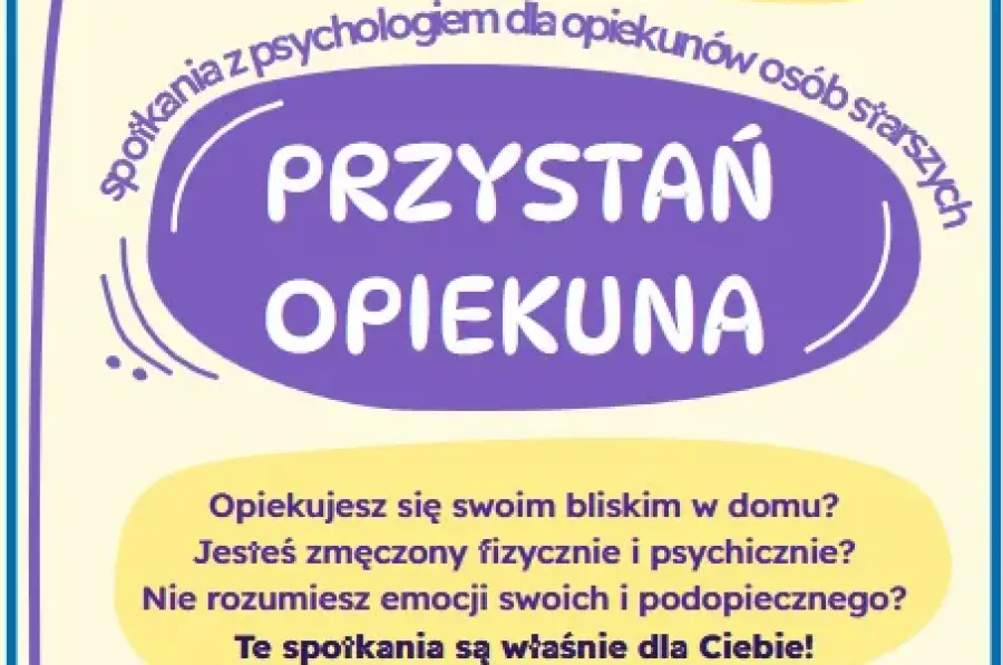 Spotkania dla opiekunów osób starszych w Krakowie, terminy i informacje o zapisach.