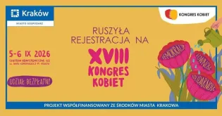 Rejestracja na XVIII Kongres Kobiet w Krakowie, 5-6 września 2026, udział bezpłatny.