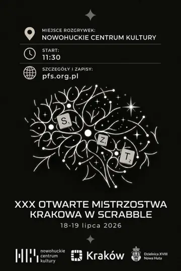 Już w ten weekend mistrzostwa Krakowa w scrabble