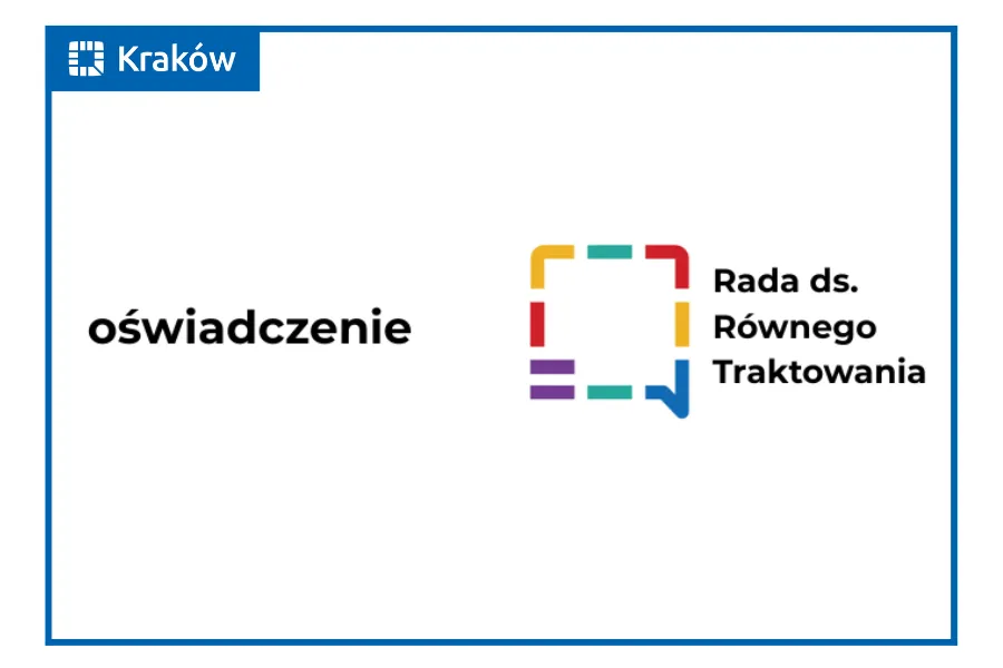 Oświadczenie Rady ds. Równego Traktowania w Krakowie.