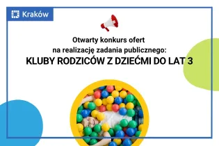 Otwarty konkurs ofert na kluby rodziców z dziećmi do lat 3.