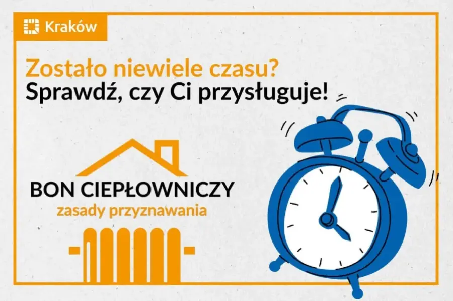 Bon ciepłowniczy w Krakowie, informacja o zasadach przyznawania i pilnym terminie.