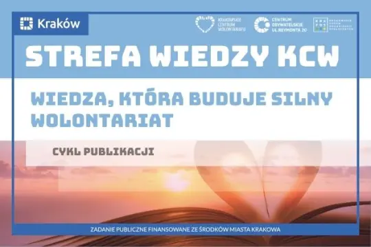 Strefa Wiedzy KCW, publikacja o wolontariacie i budowaniu wiedzy.