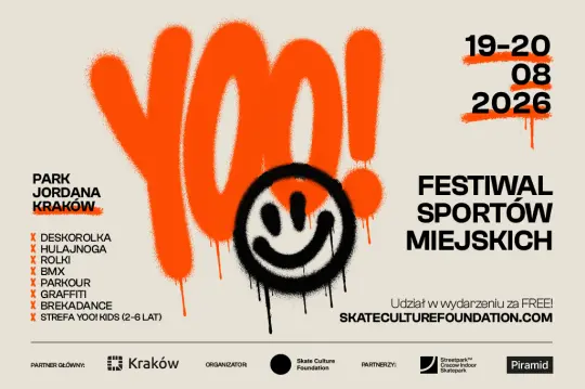 YOO! Festiwal Sportów Miejskich 2026 wraca do Krakowa