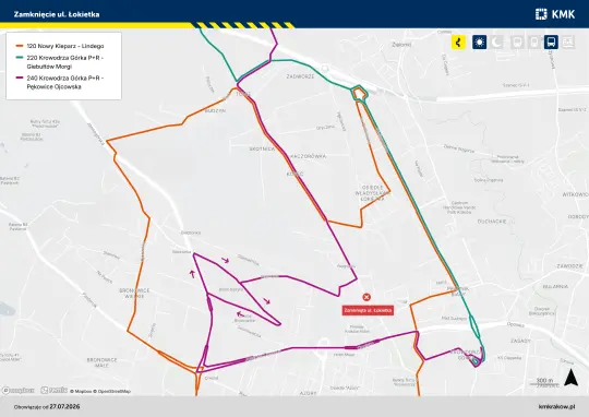 Zamknięcie przejazdu kolejowego na ul. Łokietka. Zmiany w kursowaniu autobusów