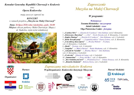 „Muzyka na Małej Chorwacji” – w niedzielę kolejny koncert
