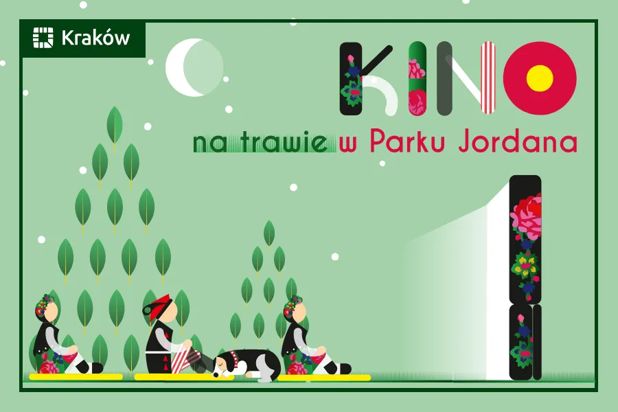 plakata kia na trawie w parku jordana