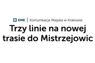 Trzy linie tramwajowe na nowej trasie do Mistrzejowic w Krakowie.