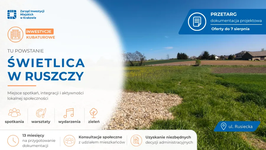 Świetlica w Ruszczy, miejsce spotkań i integracji lokalnej społeczności.