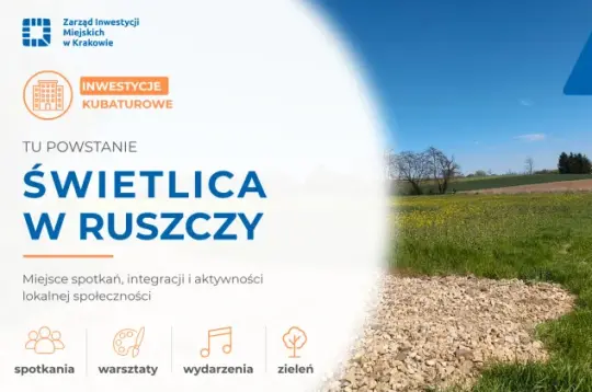 Świetlica w Ruszczy, miejsce spotkań i integracji lokalnej społeczności.