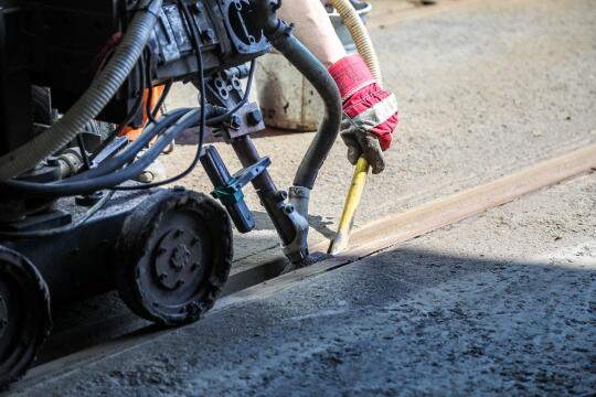 Miasto monitoruje stan torowisk i prowadzi bieżące prace utrzymaniowe