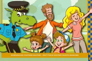 Piknik rodzinny z okazji 35-lecia Straży Miejskiej w Krakowie, z programem artystycznym i atrakcjami.