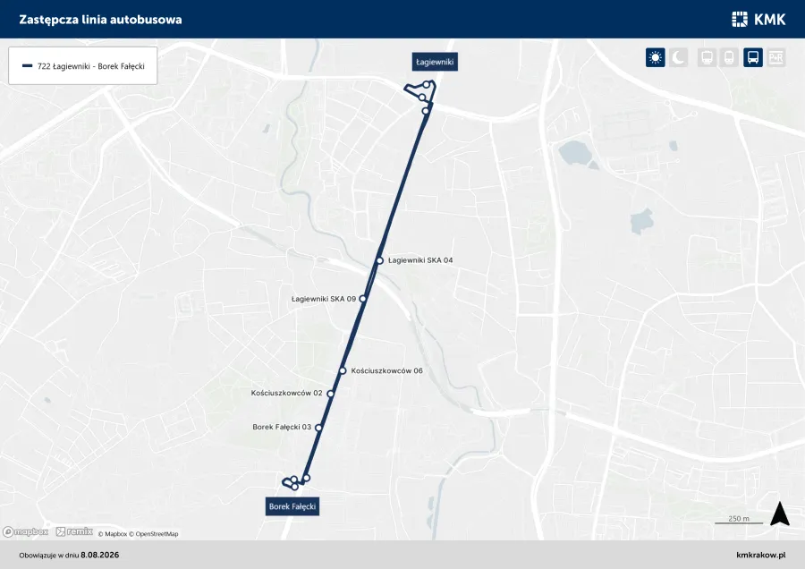 Wyłączenie ruchu tramwajowego do pętli Borek Fałęcki 