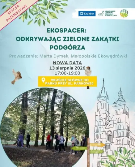 Ekospacer po Podgórzu. Odkryj zielone zakątki tej części Krakowa