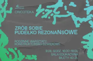Warsztaty tworzenia pudełek rezonansowych, 9 sierpnia, godz. 16:00-18:00, sala edukacyjna, bilety 40 zł.