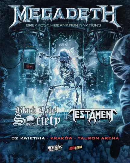 Megadeth wystąpi w kwietniu w TAURON Arenie Kraków