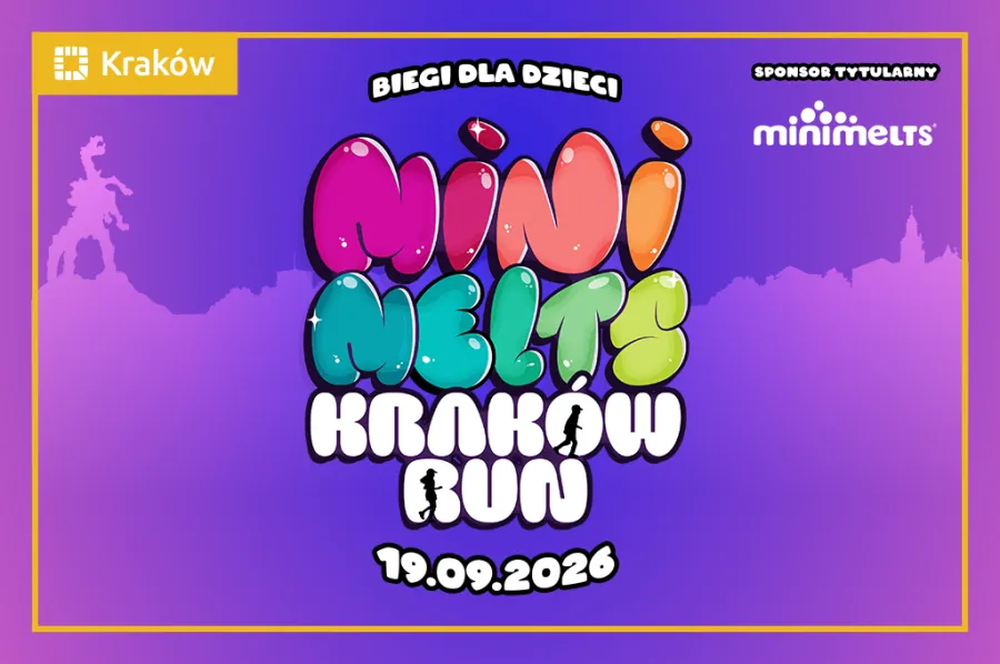 Mini Melts Kraków Run dla dzieci, 19.09.2026, sponsor Minimilts.