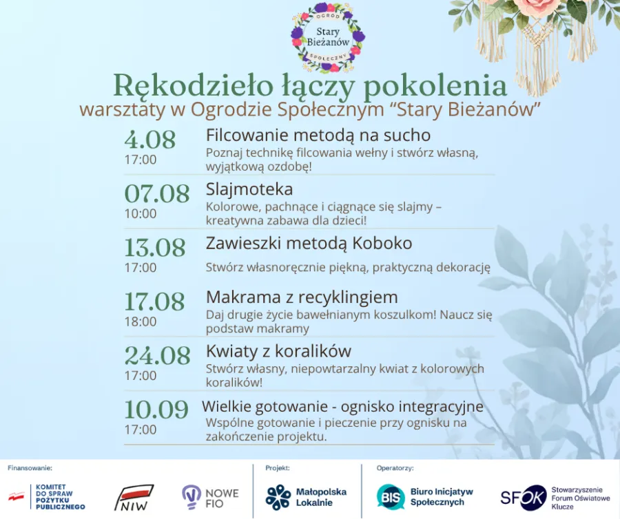 Harmonogram wydarzeń