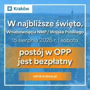 W sobotnie święto bezpłatny postój w centrum Krakowa