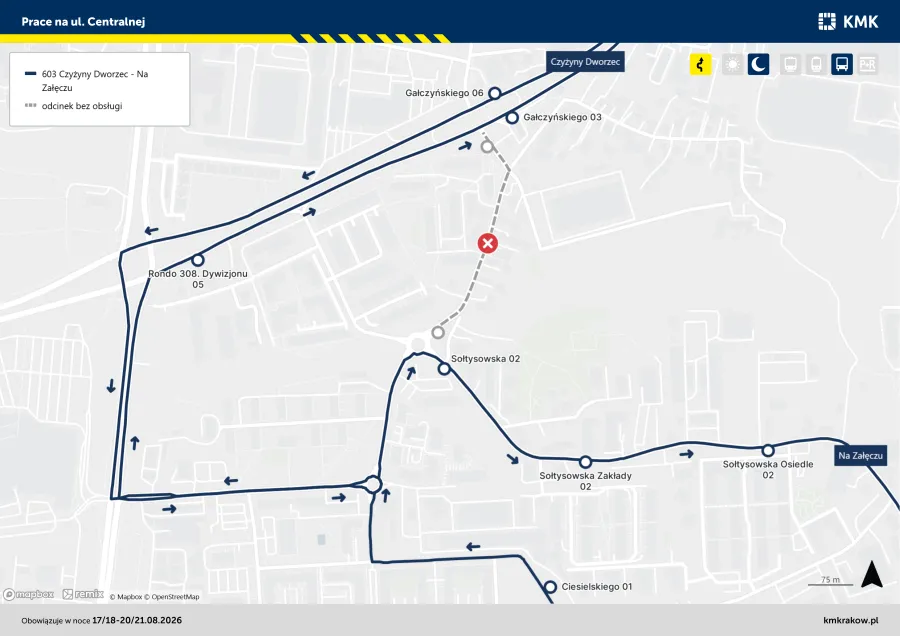 Prace na ul. Centralnej 