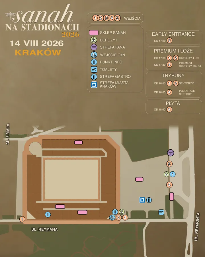 sanah na stadionach plakat