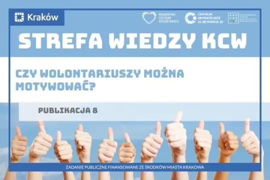 Strefa Wiedzy KCW, publikacja 8, pytanie o motywację wolontariuszy.
