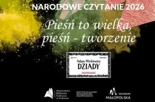 Narodowe Czytanie 2026, lista uczestników i tytuł dzieła Adama Mickiewicza "Dziady".