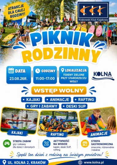 Rodzinny piknik na Kolnej – sport, woda i atrakcje dla całych rodzin