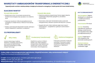 Warsztaty dla uczniów o transformacji energetycznej, korzyści i możliwości rozwoju zawodowego.