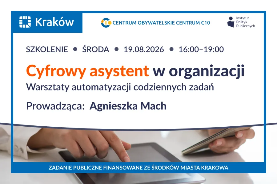 Cyfrowy asystent w organizacji. Warsztaty automatyzacji codziennych zadań