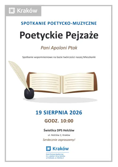 Poetyckie Pejzaże – spotkanie wspomnieniowe poświęcone Pani Apolonii Ptak.