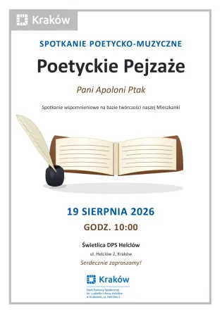 Poetyckie Pejzaże – spotkanie wspomnieniowe poświęcone Pani Apolonii Ptak.