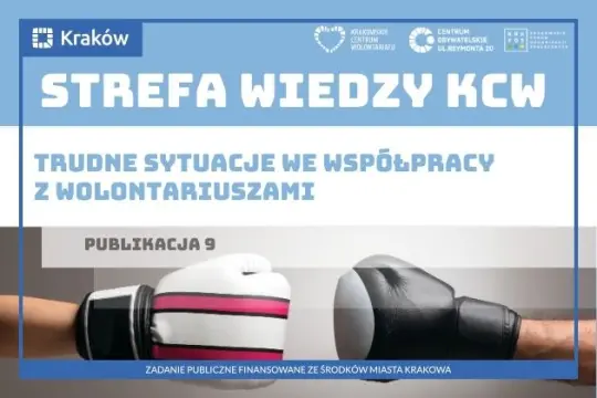 Strefa Wiedzy KCW, publikacja 9, trudne sytuacje we współpracy z wolontariuszami.