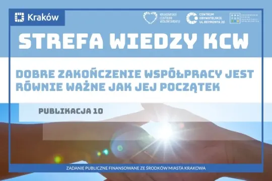 Strefa Wiedzy KCW, publikacja 10, informacja o znaczeniu zakończenia współpracy.