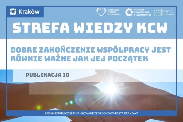 Strefa Wiedzy KCW, publikacja 10, informacja o znaczeniu zakończenia współpracy.